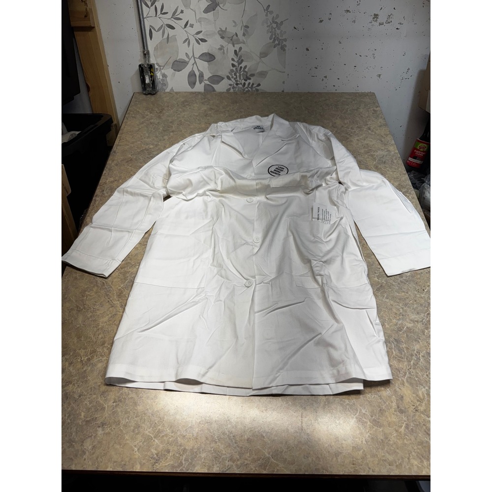 Meta Labwear White 100% Cotton Professional Lab Coat Size 52 1961-011-52